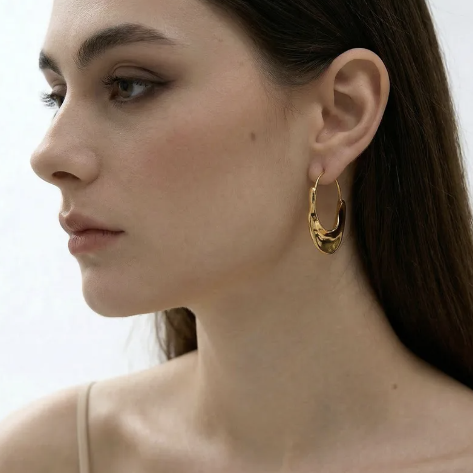 Handmade Irregular Stainless Steel Earrings For Women