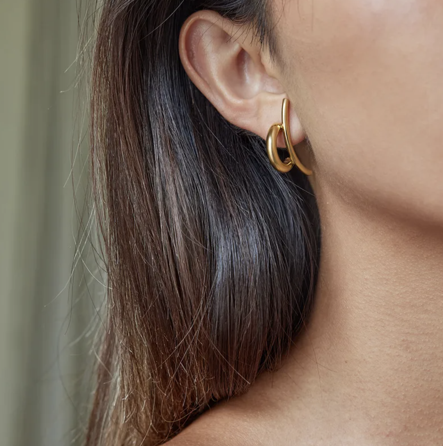 Irregular Waterproof Stud Earrings For Modern Women